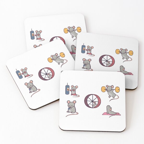 Item preview, Funny Cartoon Gym Rats Pack 5 designed and sold by ThumboArtBumbo.