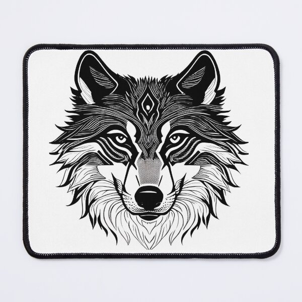 Item preview, Tribal Wolf Head for Wolf Lover - Wolf Face designed and sold by Cheeeeky.