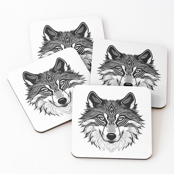 Item preview, Tribal Wolf Head for Wolf Lover - Wolf Face designed and sold by Cheeeeky.