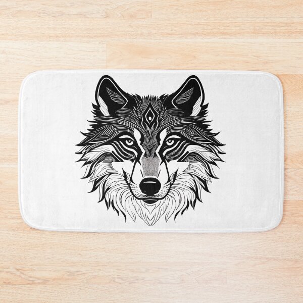 Item preview, Tribal Wolf Head for Wolf Lover - Wolf Face designed and sold by Cheeeeky.