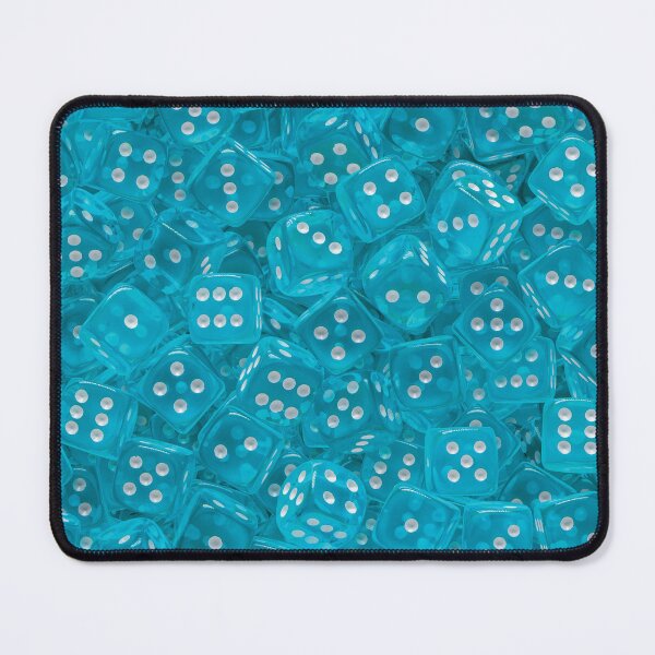 Artikelvorschau, Viele Würfel - transparente himmelblaue Brettspielwürfel (Tischplatte / Brettspiel / RPG D6) entworfen und verkauft von Soludum Dice & Meeple Merch.