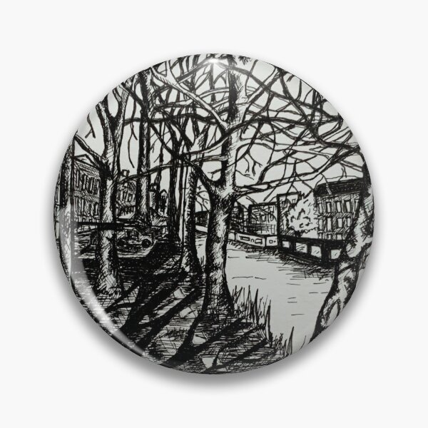 Item preview, Amsterdam Pen Drawing: Nassaukade Cycle Path designed and sold by Jaraart.