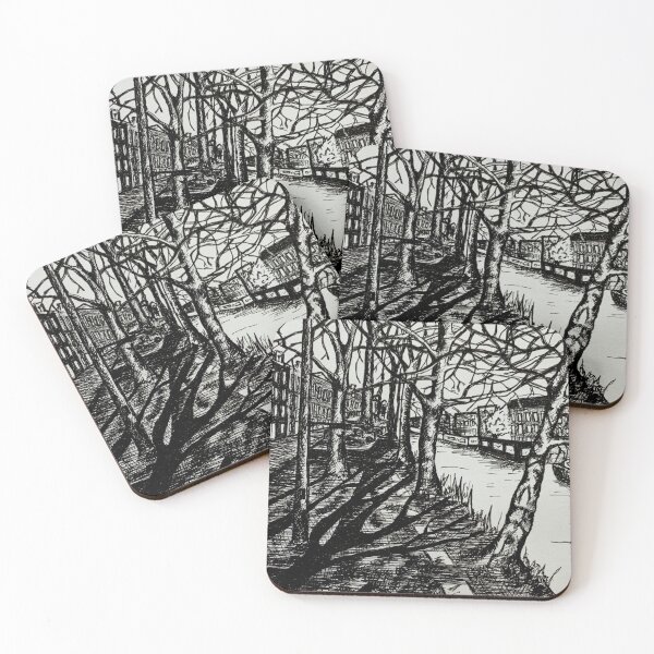 Item preview, Amsterdam Pen Drawing: Nassaukade Cycle Path designed and sold by Jaraart.