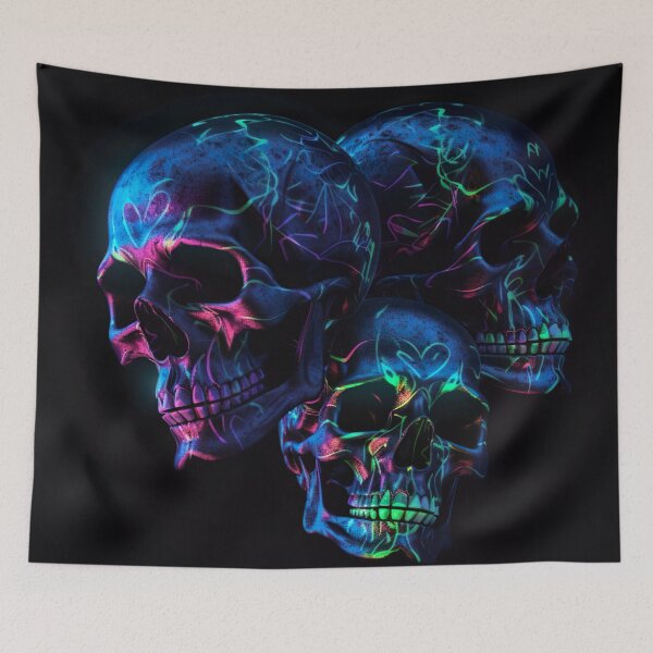 Item preview, Blacklight Glowing Skulls designed and sold by Matt's Artificial Nature.