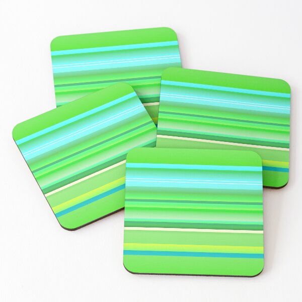 Item preview, Nature inspired color palette | Nature green blue colors creative line pattern designed and sold by lausn.
