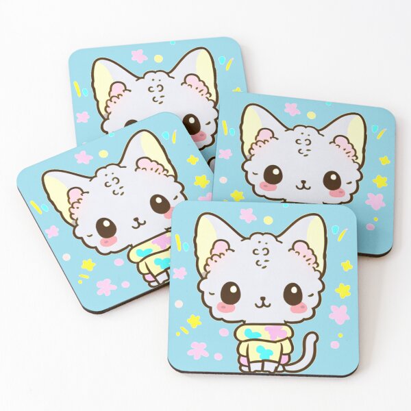 Item preview, devon rex cute cat kawaii style designed and sold by PositiveIdeas.