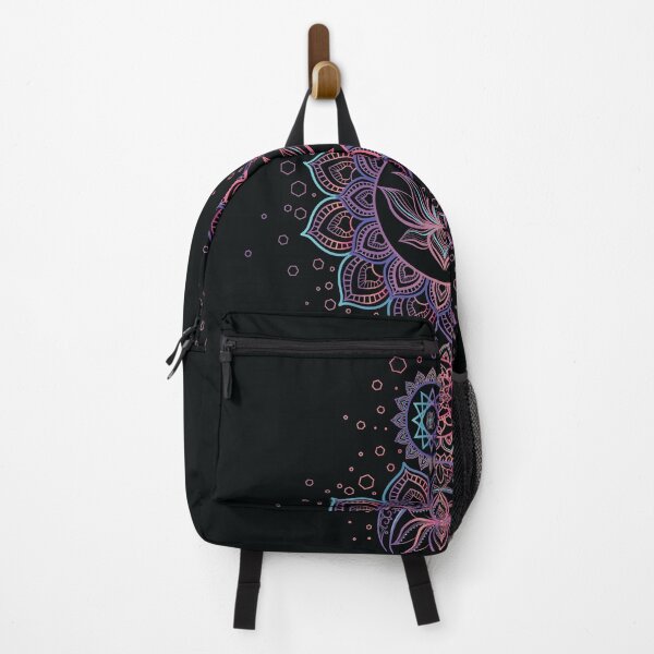 Item preview, colored mandala on a black background designed and sold by IrynaPas.