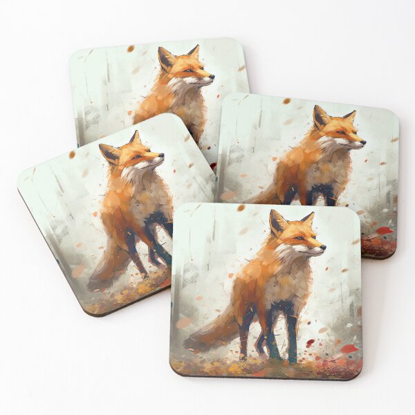 Item preview, Red fox painting designed and sold by pietrofoto.