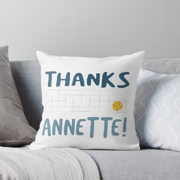 Item preview, Funny Pickleball Pun Thanks Annette Hits the Net designed and sold by whyitsme.