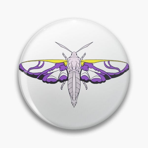 Item preview, Non-Binary Sphinx Moth designed and sold by Sea Sa1t.