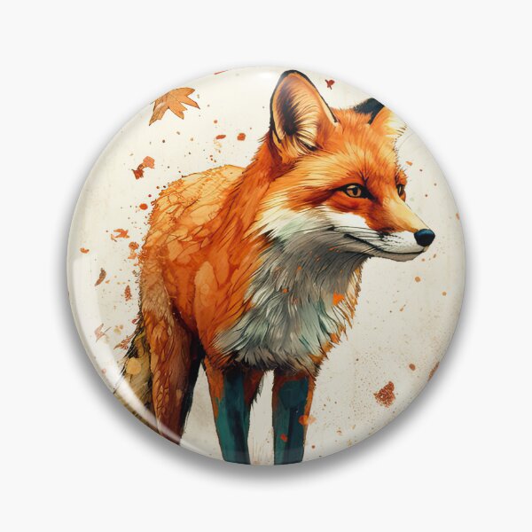 Item preview, Red fox painting designed and sold by pietrofoto.