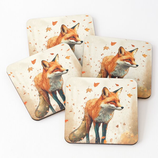 Item preview, Red fox painting designed and sold by pietrofoto.