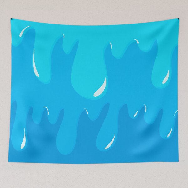 Item preview, blue paint drip designed and sold by Florence O’Brien.