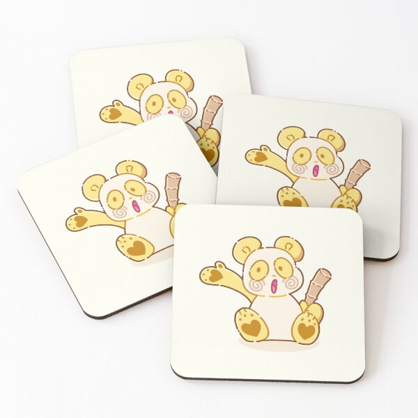 Item preview, yellow panda bear wave designed and sold by cinmiroll.