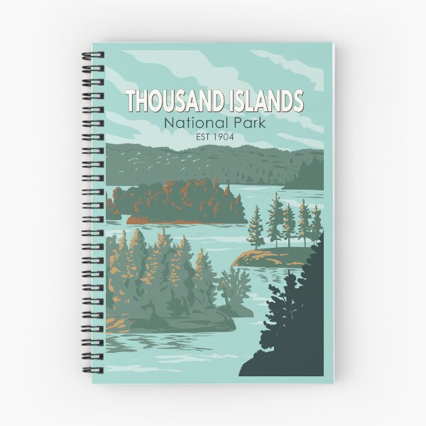 Item preview, Thousand Islands National Park Canada Travel Art Vintage designed and sold by KrisSidDesigns.