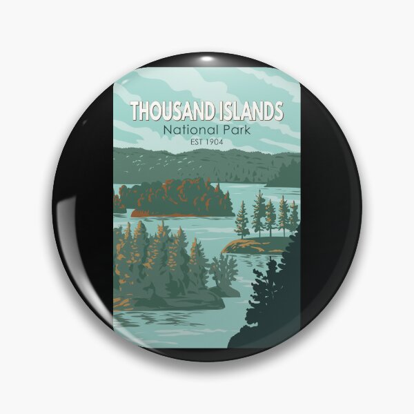 Item preview, Thousand Islands National Park Canada Travel Art Vintage designed and sold by KrisSidDesigns.