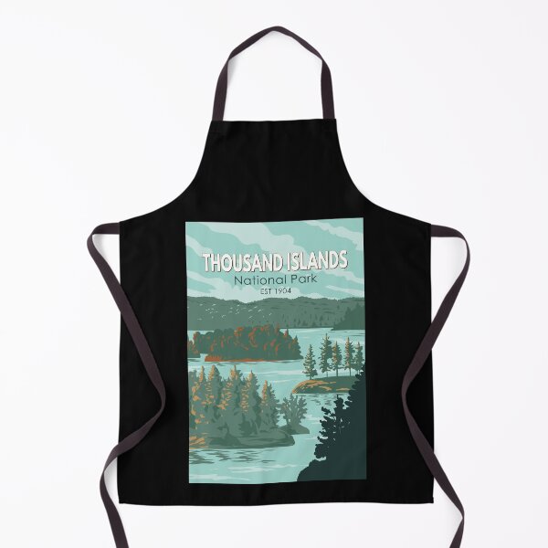 Item preview, Thousand Islands National Park Canada Travel Art Vintage designed and sold by KrisSidDesigns.