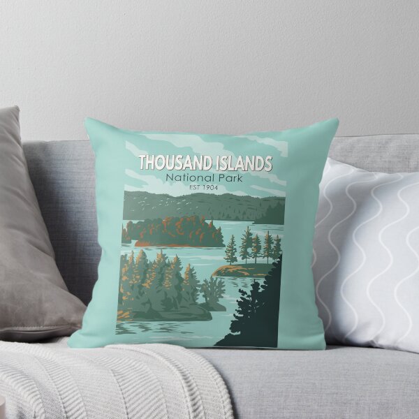 Item preview, Thousand Islands National Park Canada Travel Art Vintage designed and sold by KrisSidDesigns.