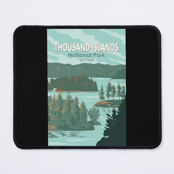 Item preview, Thousand Islands National Park Canada Travel Art Vintage designed and sold by KrisSidDesigns.