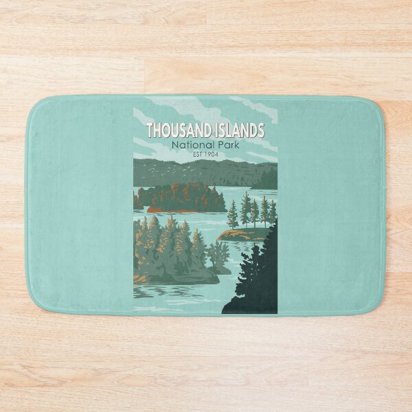 Item preview, Thousand Islands National Park Canada Travel Art Vintage designed and sold by KrisSidDesigns.
