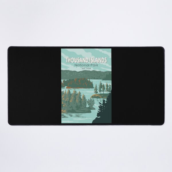 Item preview, Thousand Islands National Park Canada Travel Art Vintage designed and sold by KrisSidDesigns.