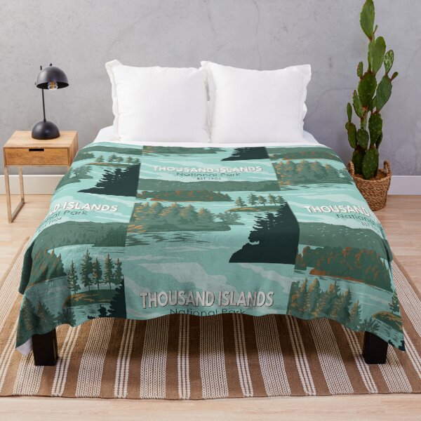 Item preview, Thousand Islands National Park Canada Travel Art Vintage designed and sold by KrisSidDesigns.