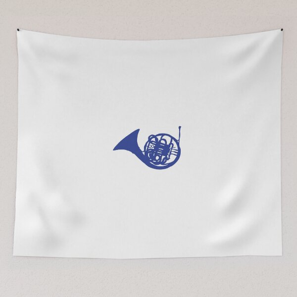 Item preview, blue french horn designed and sold by pasengo.
