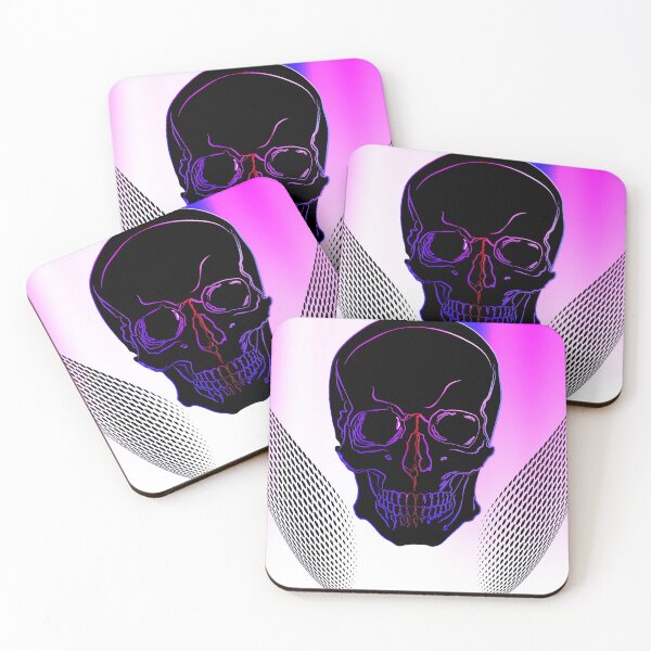 Item preview, A human skull on a purple background designed and sold by Bigrow.