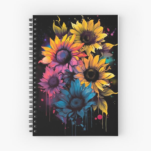 Item preview, Blacklight Style Drippy Sunflowers designed and sold by Matt's Artificial Nature.