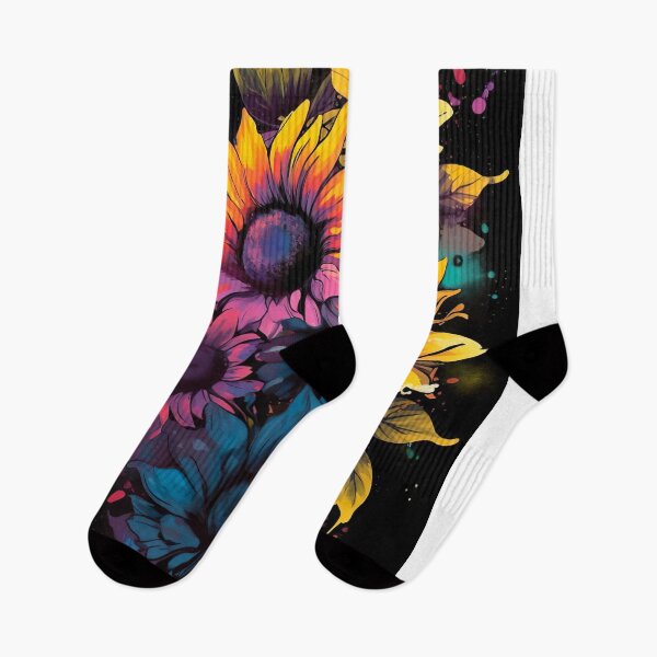 Item preview, Blacklight Style Drippy Sunflowers designed and sold by Matt's Artificial Nature.