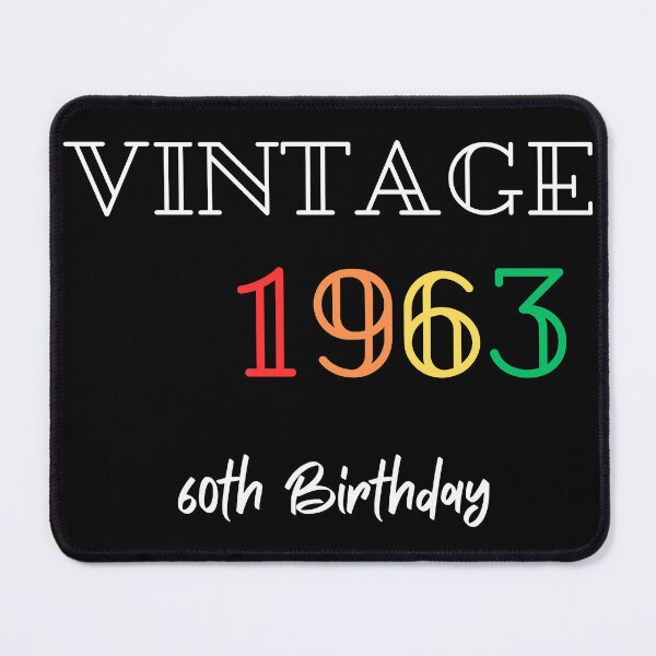 Item preview, 60th Birthday Shirt, Vintage 1963, 60th Birthday Gift For Women designed and sold by sandra-merch.