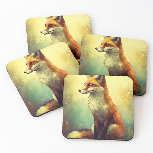 Item preview, Red fox paitning designed and sold by pietrofoto.