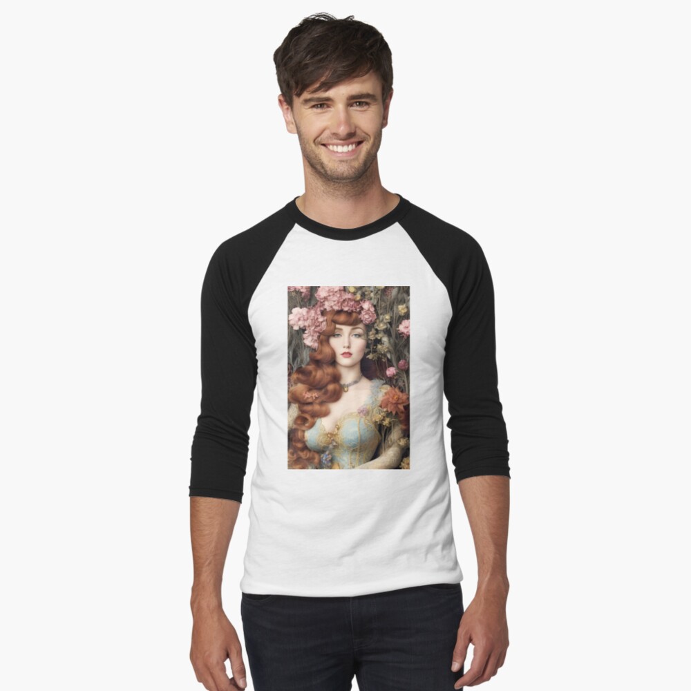 Item preview, Baseball ¾ Sleeve T-Shirt designed and sold by PurplePeacock.