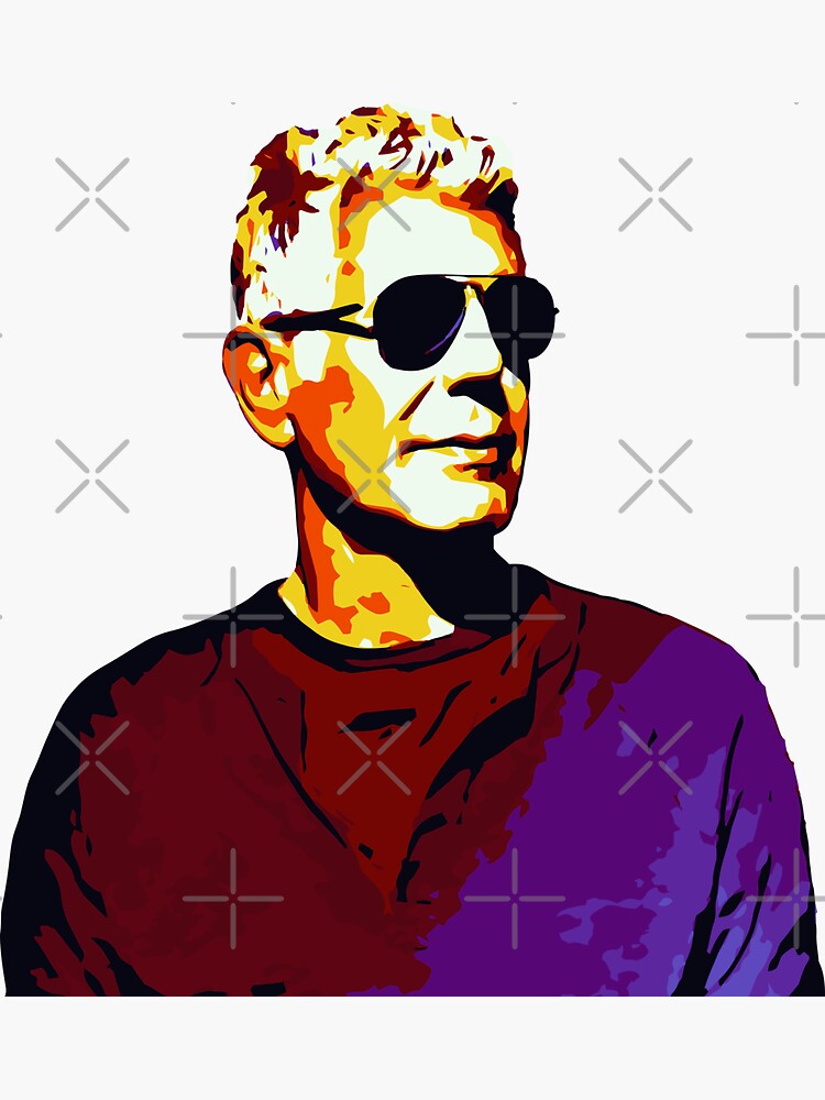 "Anthony Bourdain" Sticker for Sale by SkyAfterDusk Redbubble