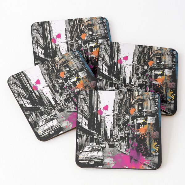 Item preview, Japanese haiku DS0310 City street pop art by Ksavera designed and sold by KsaveraArt.