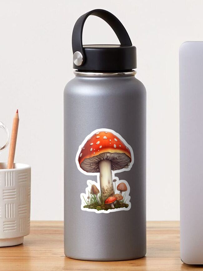 Autocollant champignon 3,2 ou 4 Amanita Muscaria Mignon, Cadeau amoureux de  la nature Décalcomanie vinyle imperméable à leau Bouteille deau pour  ordinateur portable -  France