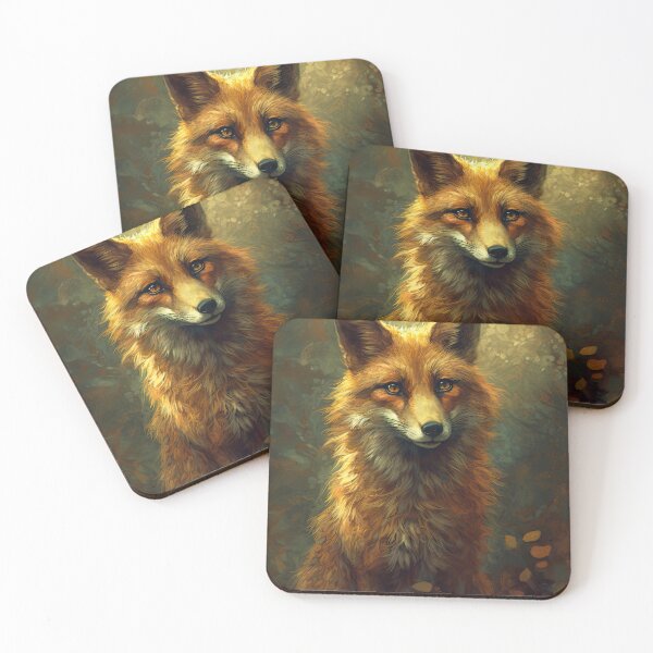 Item preview, Red fox painting designed and sold by pietrofoto.