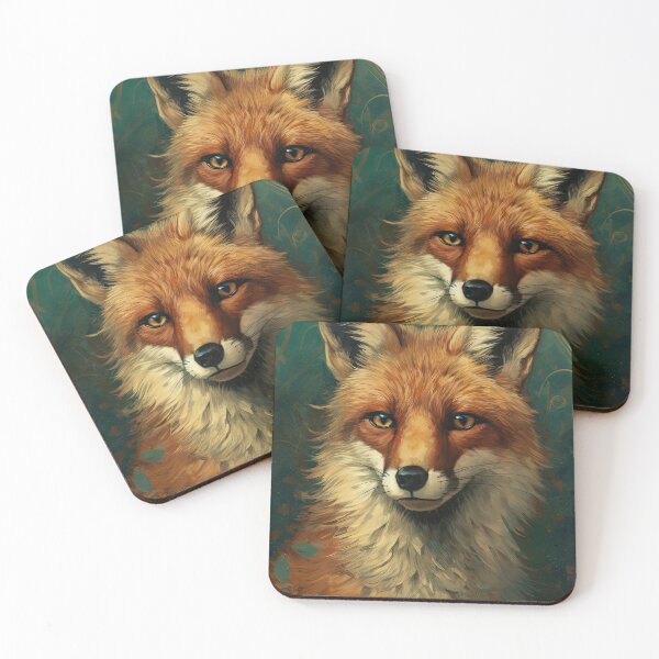 Item preview, Red fox painting designed and sold by pietrofoto.