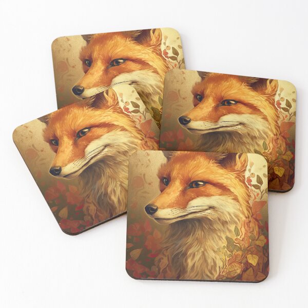 Item preview, Red fox painting designed and sold by pietrofoto.