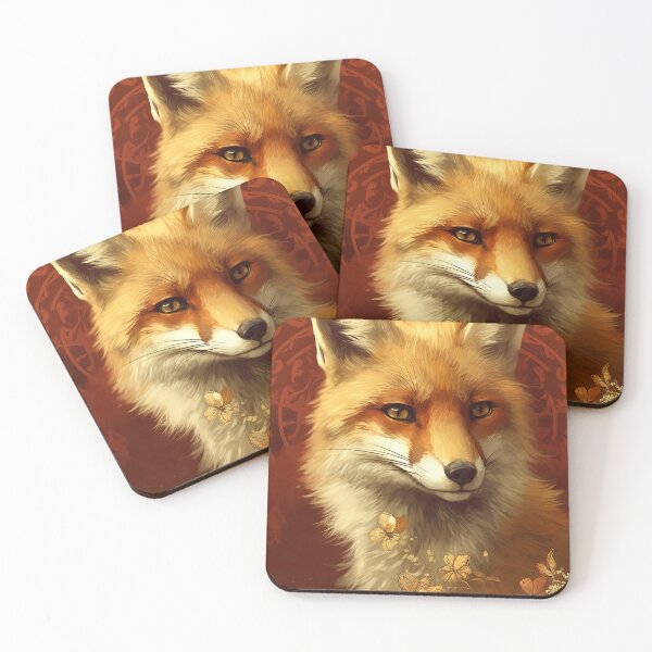 Item preview, Red fox painting designed and sold by pietrofoto.