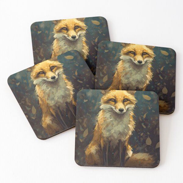 Item preview, Red fox painting designed and sold by pietrofoto.