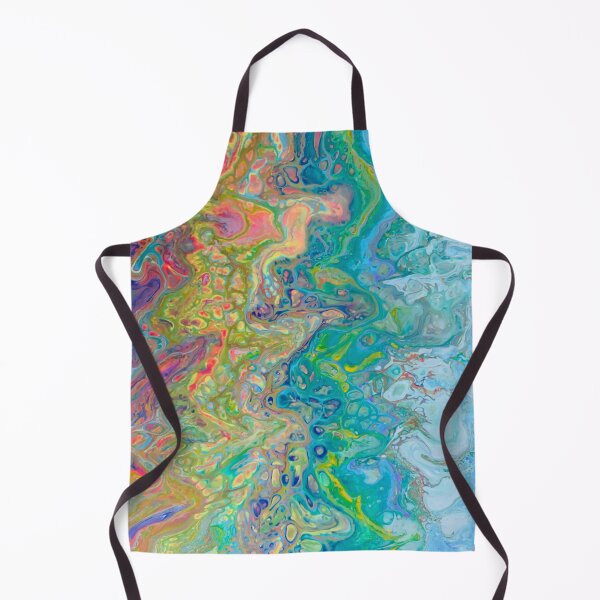 Item preview, Colorful ocean acrylic pour art designed and sold by baksuart.