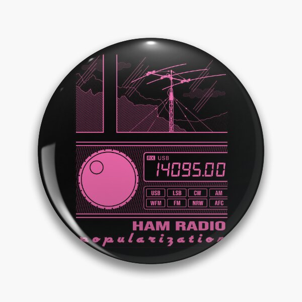 Item preview, HAM Radio Popularization (hot pink) designed and sold by tuzlay.