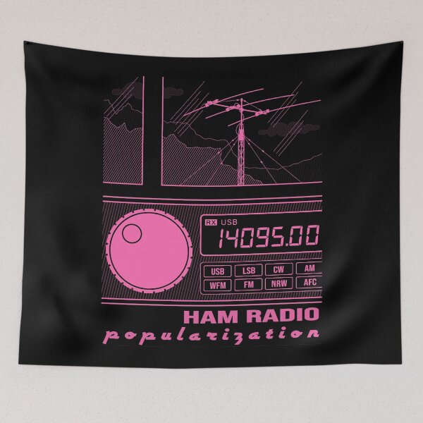 Item preview, HAM Radio Popularization (hot pink) designed and sold by tuzlay.