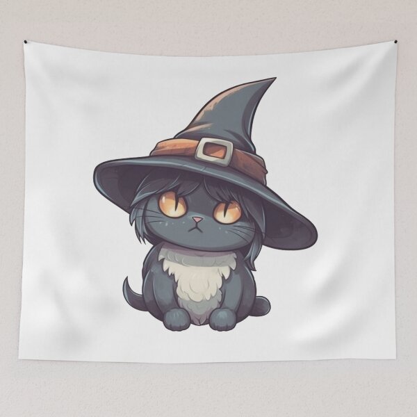 Item preview, Cute Cat Witcher - Kawaii Style designed and sold by KarolloBrand.