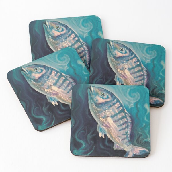 Item preview, The fear of the undines towards the fish designed and sold by SpiritualArt11.