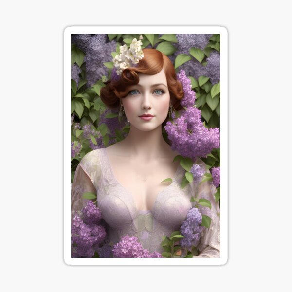Lady Lilac Sticker