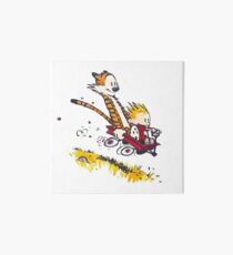Calvin and Hobbes Comic Strips Characters Art Board