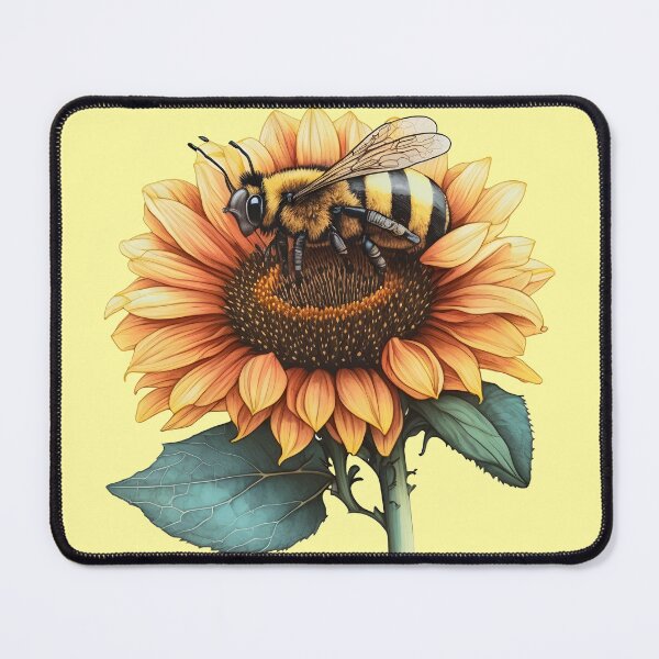 Item preview, queen bee on a sunflower designed and sold by ShinArtDesign.