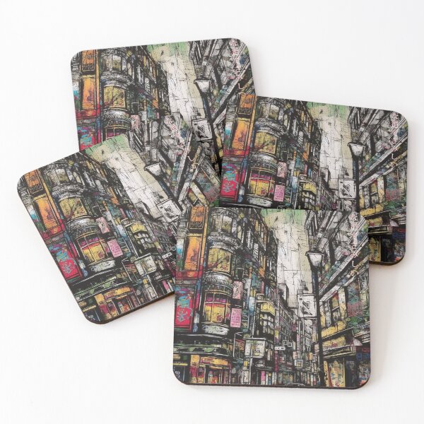 Item preview, Japanese haiku DS0314 City street pop art by Ksavera designed and sold by KsaveraArt.